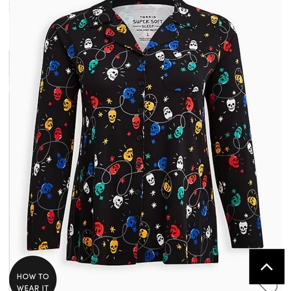 🆕🎄💀 SKULL HOLIDAY LIGHTS PJ SET🎄💀 - Picture 7 of 12